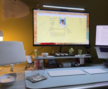 my desk setup journey while waiting for a full room reno by the end of the year, any thoughts?