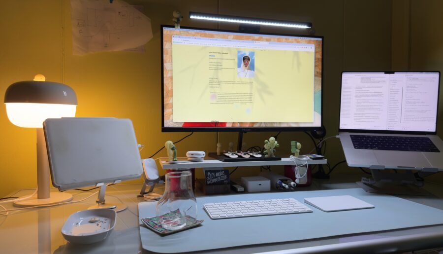 my desk setup journey while waiting for a full room reno by the end of the year, any thoughts?