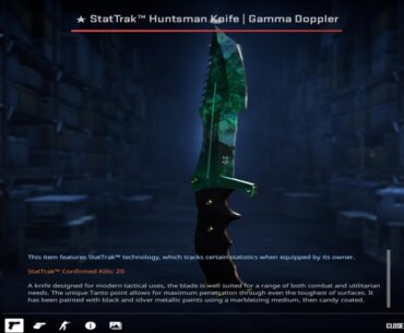 Trading my fake Emerald Gamma Doppler Huntsman knife