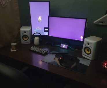 Obviously not the greatest in the world, but I've come a long way from my days of using thrown out office computers! (Ignore the free candy sign.)