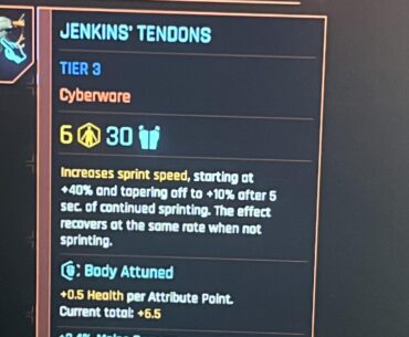 Found this in the ripper doc clinic in the nomad camp.