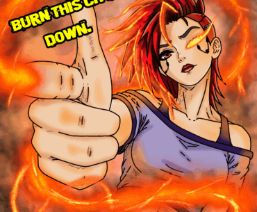 Some art of fem V. (Drawn by me)