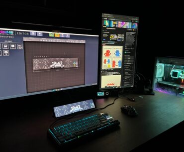 Added a dedicated mini stat-screen to the setup. Couldn't find a UI that fit the vibe, so I coded my own.