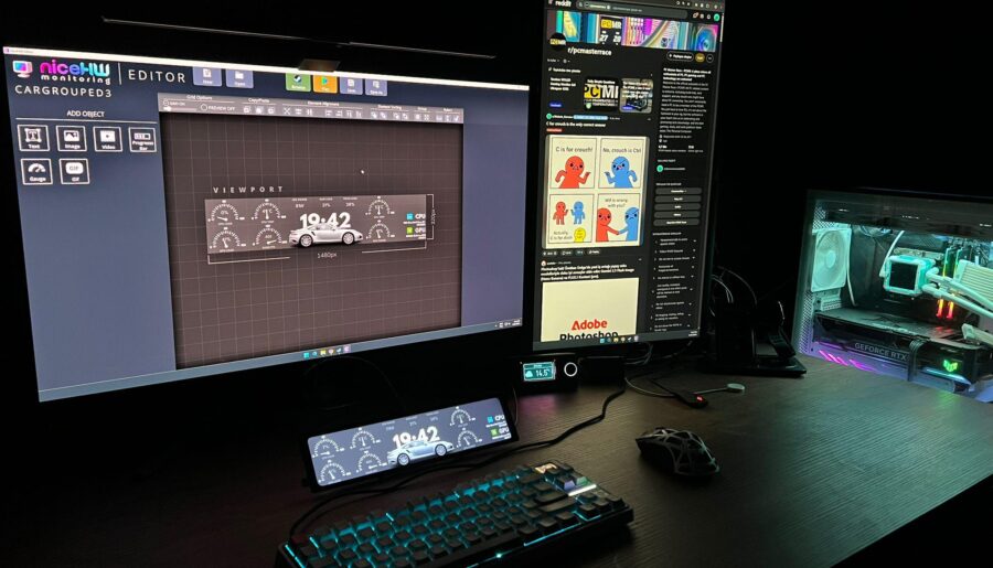Added a dedicated mini stat-screen to the setup. Couldn’t find a UI that fit the vibe, so I coded my own.