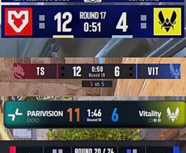 Never let your guard down when facing Vitality