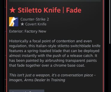 STİLETTO FADE 0.007 FLOAT
