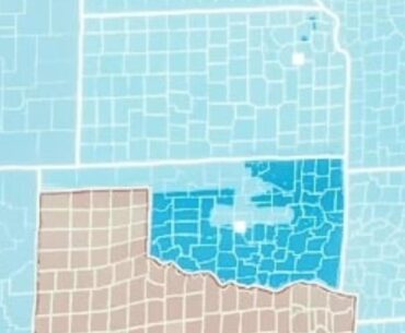 Oklahoman here. Out of curiosity, is there any in-lore explanation for the map of Oklahoma being like this?