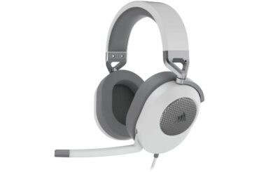 Corsair HS65 Surround Multiplatform Wired Gaming Headset – Dolby Atmos – SonarWorks SoundID – iCUE Compatible – PC, Mac, PS5, PS4, Xbox, Nintendo Switch, Mobile – White