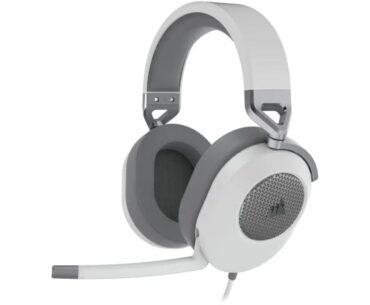 Corsair HS65 Surround Multiplatform Wired Gaming Headset – Dolby Atmos – SonarWorks SoundID – iCUE Compatible – PC, Mac, PS5, PS4, Xbox, Nintendo Switch, Mobile – White