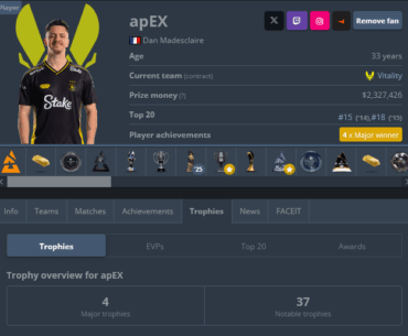 apEX getting his 41 trophies with the Blast Rivals 2026