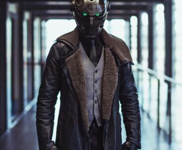 I made a custom Dr. Doom x Cyberpunk helmet