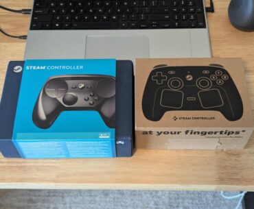 My preorder steam controller next to my day one steam controller