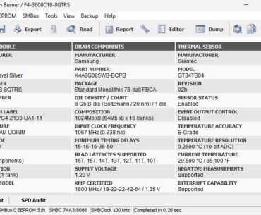 DDR4 Samsung b dyes at c18?
