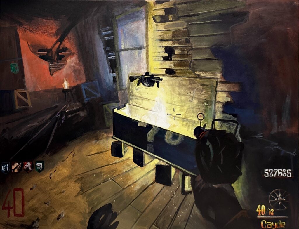 I made an acrylic painting of Buried