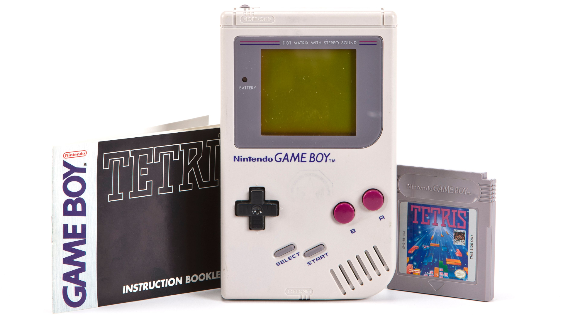 The Nintendo Game Boy and copy of Tetris that cosmonaut Aleksandr A. Serebrov took to space aboard the Mir space station in 1993.