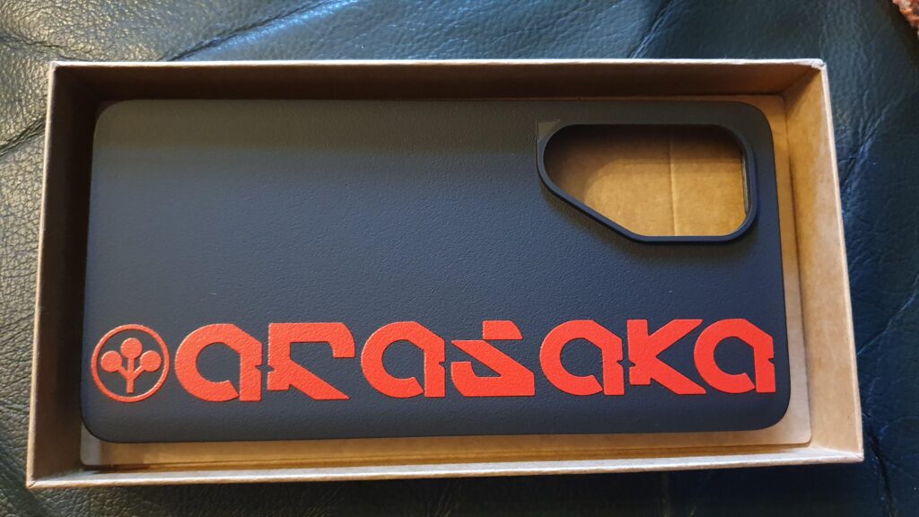 I ordered a custom phone case for my new smartphone.