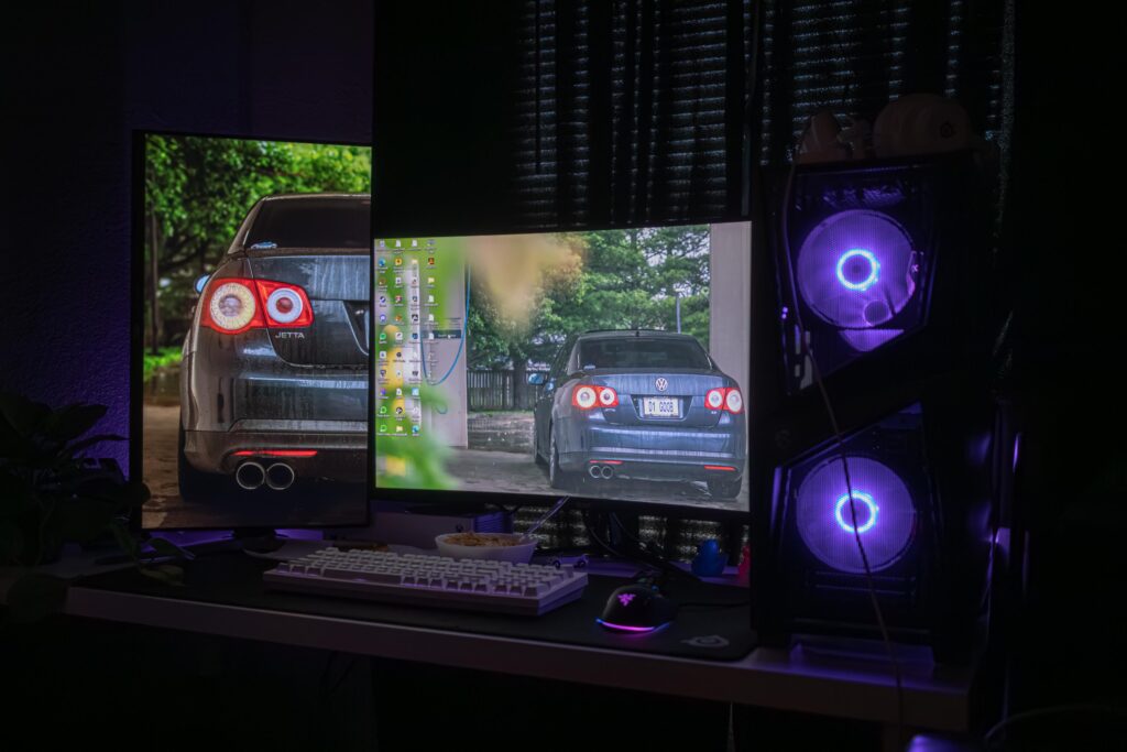 My battle station progress so far after moving homes