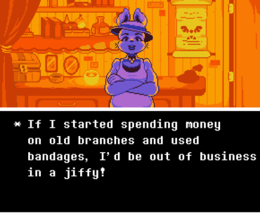 This has got to be my favourite moment of a video game questioning video game logic! (Screenshot is from Undertale)
