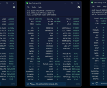 DDR5 4400CL24 1:1:1 - 9800X3D - Game Benchmark Results