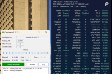 Tuned Hynix M-die 2x16GB, got it under 60ns latency (am5 7500x3d)
