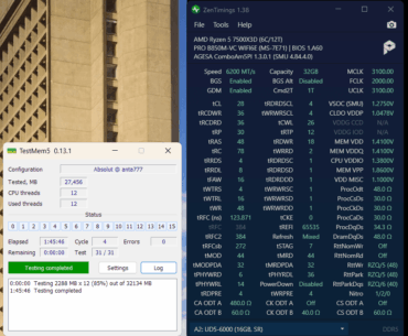 Tuned Hynix M-die 2x16GB, got it under 60ns latency (am5 7500x3d)