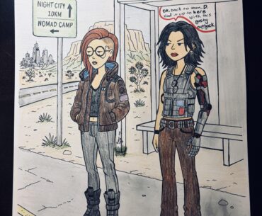 PART 2. The mashup no one asked for (some of you did), but receiving anyway: Daria as D (V) and Jane Lane as Janie Silverhand