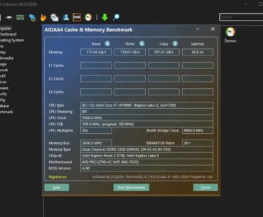 RAM tuning + in-game benchmark results for 1% lows/frame pacing