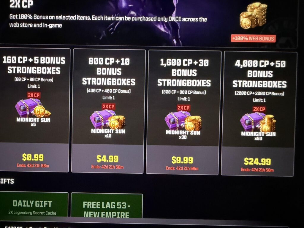 NOT a full Double CP event