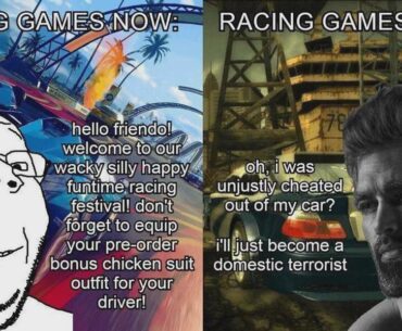 Racing games now vs then