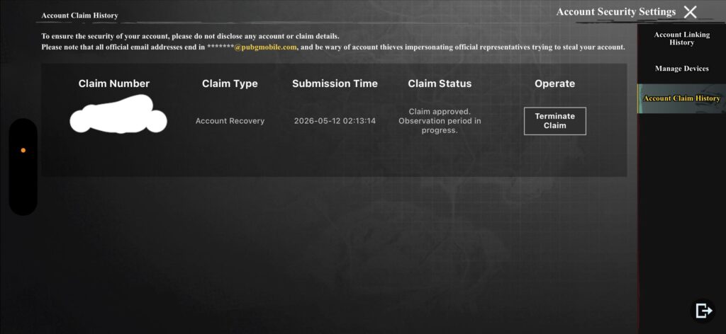 Account Claim Issue Account Claim Issue