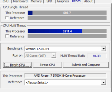Ryzen 7 5700X with low score in single core (both stock and PBO)
