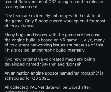 Never forgot this dude predicted AG2 and said Valve is incompetent and decided ignoring the cheating problem is the best course of action.