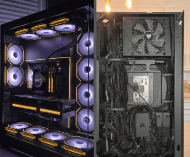 The rear cable management is pain, out of zip ties