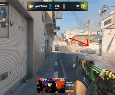 Lynn Vision vs NIP Dust2 Tech Pause because of in game graffiti