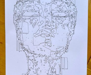 Imagine a hacked CRT screen :) pen plotter art