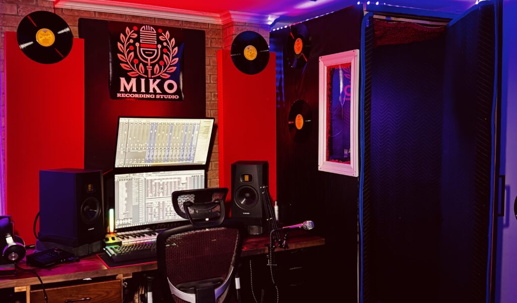 Recording studio setup