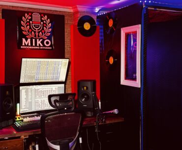 Recording studio setup