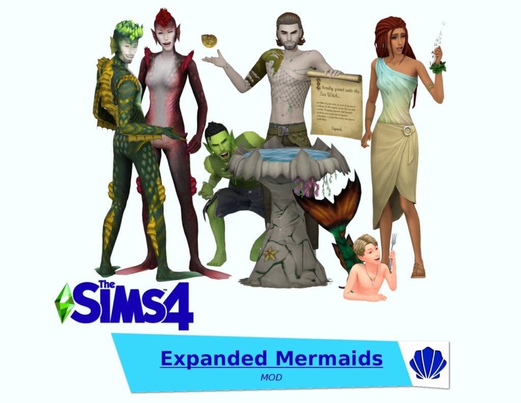 sims 4 mermaids content