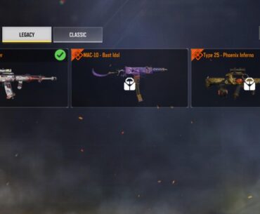 What were the other two legacy weapons from?