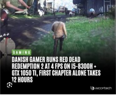 Remember the Danish Guy that played Red Dead Redemption 2 with 4 FPS? He finally got a new gaming laptop.