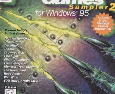 The Windows 95 Games Sampler was such a staple of my childhood, nothing like playing those game demos from inside an interactive 3D environment space station arcade