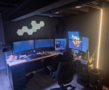 What should I put above my monitors on the right?