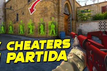 SIETE CHEATERS EN 1 SOLA PARTIDA DE COUNTER STRIKE 2 | SUSCRIPTORES VS HACKERS