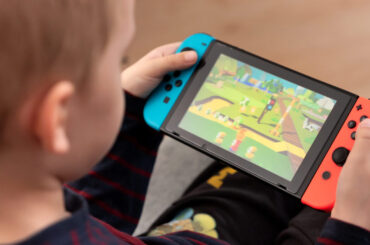 Nintentdo Switch stock photo