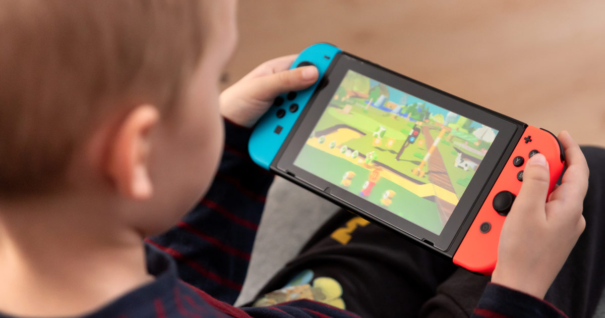 Study links negative parenting behaviors to gaming disorder in kids with ADHD Nintentdo Switch stock photo
