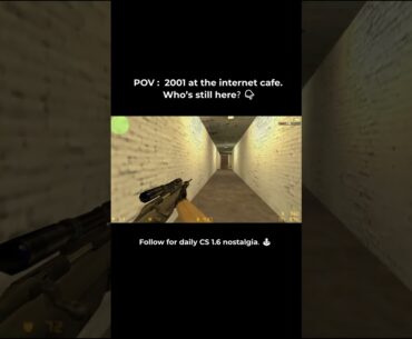 POV: 2001 at Internet Cafe' Can you guess this map?#csgo #cs  #cs2  #Gaming #RetroGaming