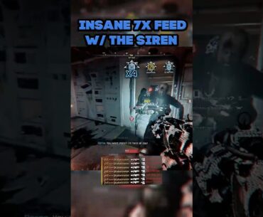 Insane 7x Killfeed With The Siren! #callofduty #cod #fps #gaming #share #shorts #warzone #blackops