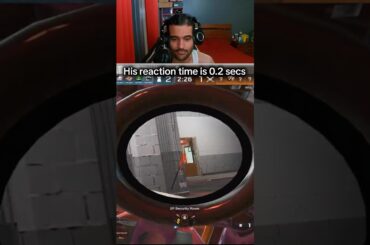 His reaction time is 0.2 seconds            #gamingclips #gaming #gamingshorts #r6 #rainbowsixsiege