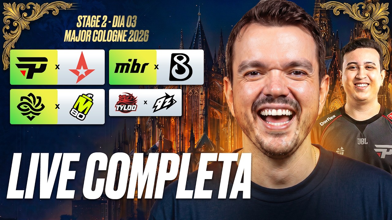 DIA 3 – IEM COLOGNE MAJOR 2026 STAGE 2 – !socio – Siga @Gaules nas redes sociais! DIA 3 - IEM COLOGNE MAJOR 2026 STAGE 2 - !socio - Siga @Gaules nas redes sociais!