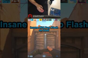 CS2 - INSANE Mid Pop Flash on Dust2 #cs2 #csgo #counterstrike #cs2clips #faceit